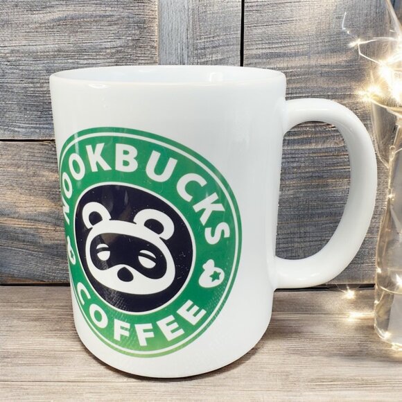 Nookbucks Coffee Ceramic Stoneware Coffee Mug Cup Animal Crossing Orca Coatings - Picture 1 of 11